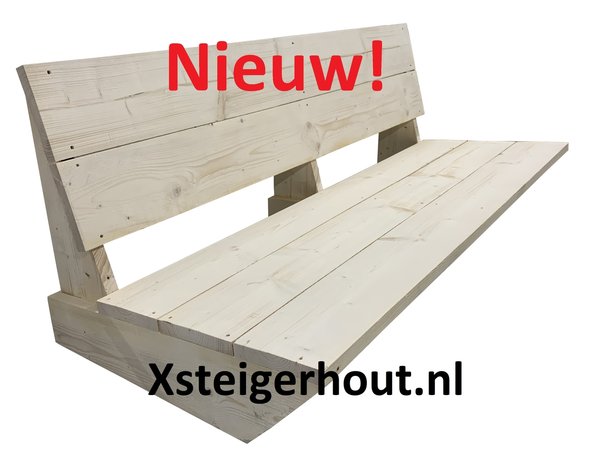 bon Aankondiging Makkelijker maken Lage bank steigerhout bouwpakket - xsteigerhout
