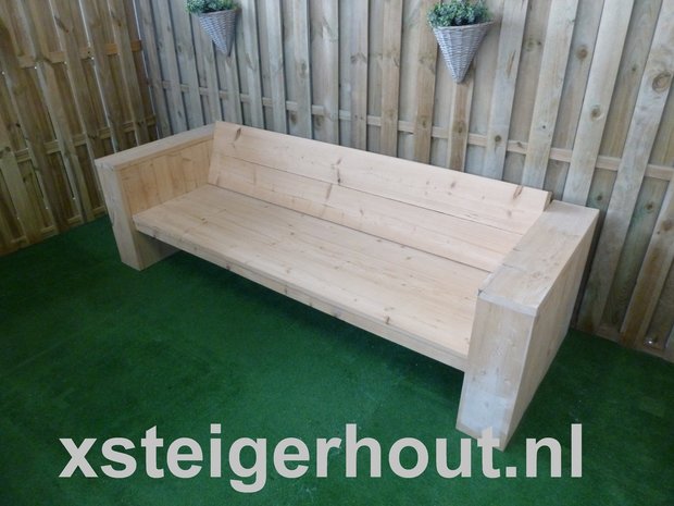 Afwijzen Bewusteloos Teleurstelling Loungebank Steigerhout bouwpakket - xsteigerhout