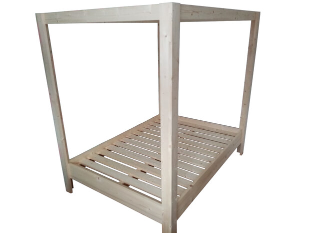 Hemelbed met lattenbodem steigerhout