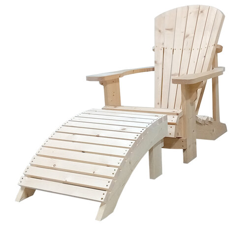 Adirondack chair set  met footstool