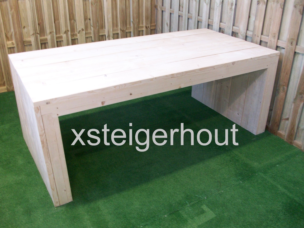 Bezighouden Allemaal sectie Steigerhouten tafel u model bouwpakket - xsteigerhout
