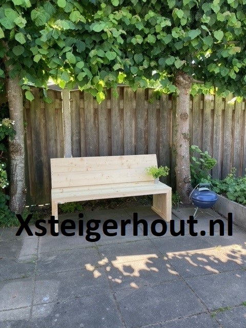 houten tuinbankje 