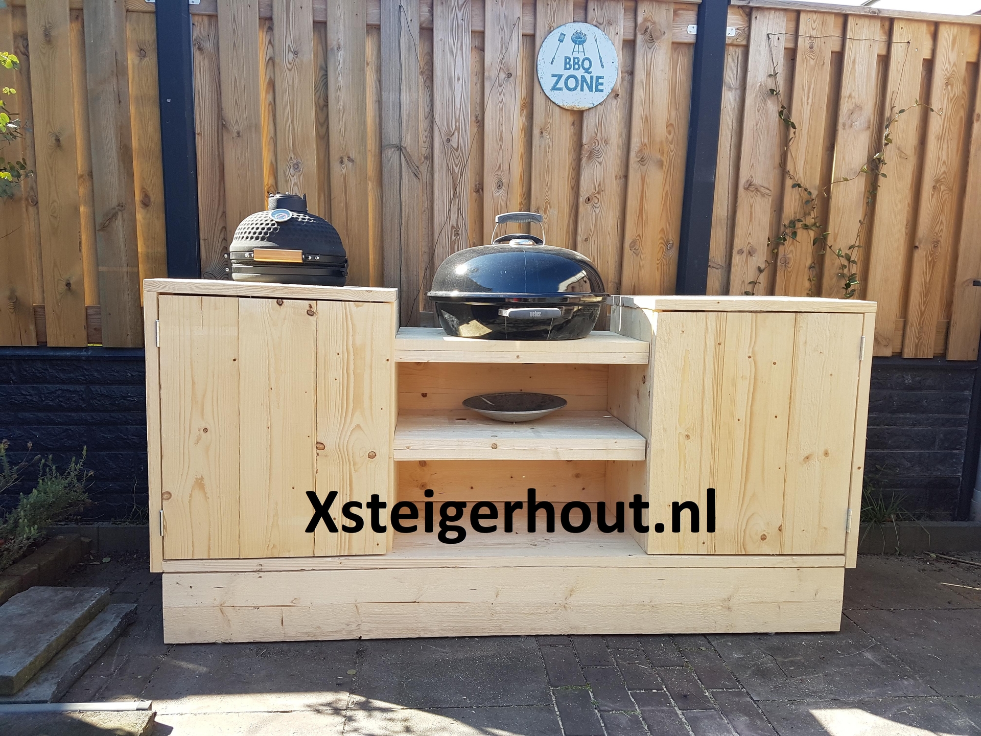 Meenemen Schouderophalend registreren Zelf gemaakte steigerhout bbq meubels buitenkeukens - xsteigerhout
