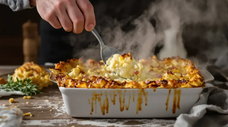 Goudbruin en superkrokant: probeer deze verrassende ovenschotel met rösti en bloemkool uit Goudbruin en superkrokant: probeer deze verrassende ovenschotel met rösti en bloemkool uit