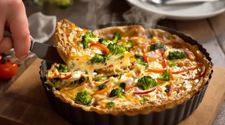Met deze kleurrijke groentequiche haal je het voorjaar meteen in huis – zo lukt hij altijd