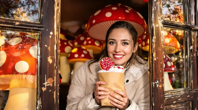 Rood met witte stippen: Efteling heeft nu ministroopwafels als paddenstoelen, en dit is waarom